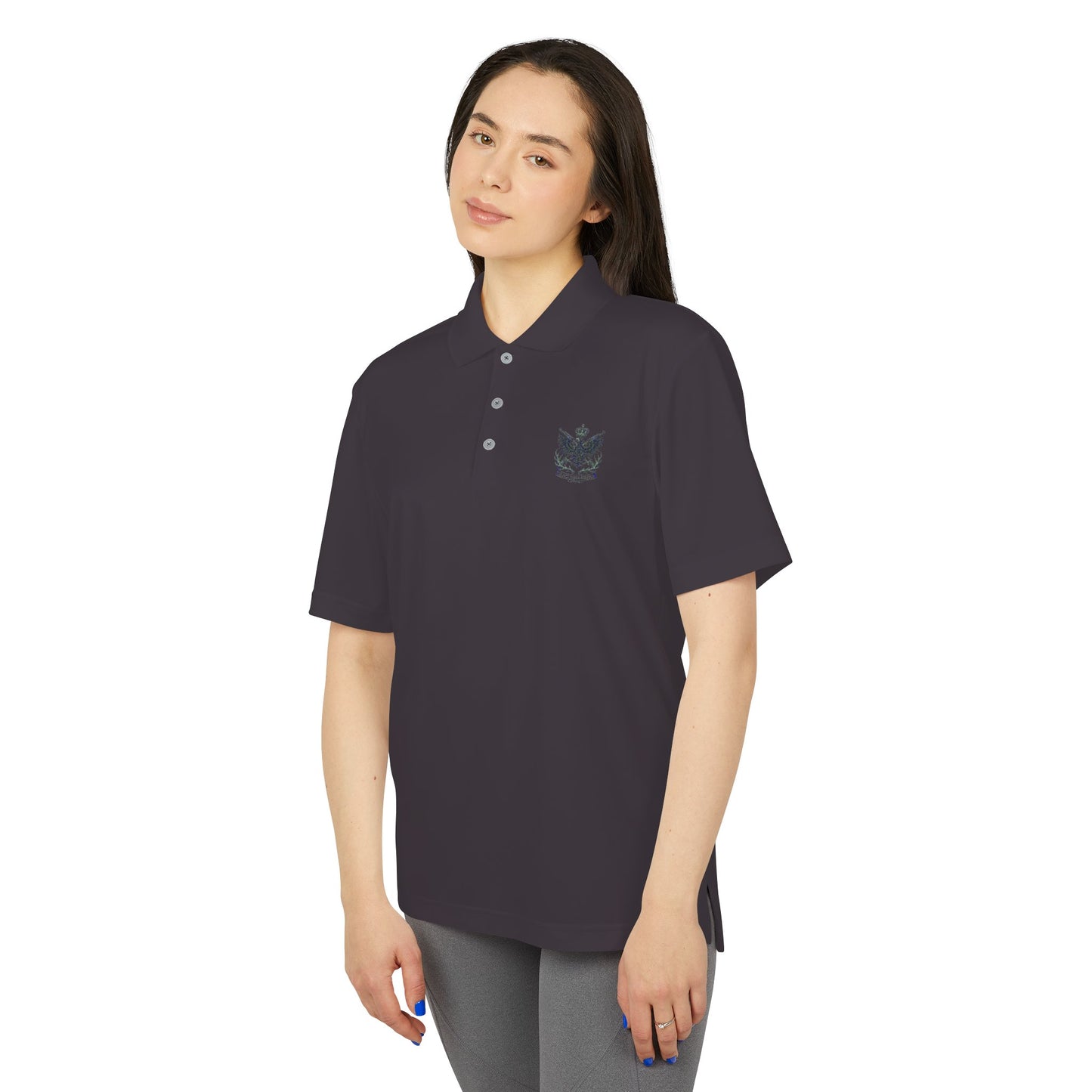Adidas Unisex Performance Polo - Black Eagle Militia - Stylish, Breathable Athletic Wear