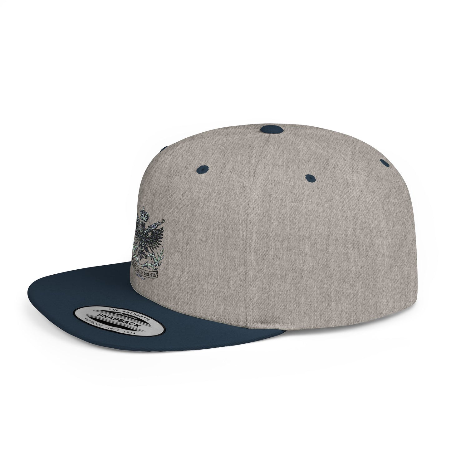 Cap - Flat Bill Snapback - Black Eagle Militia