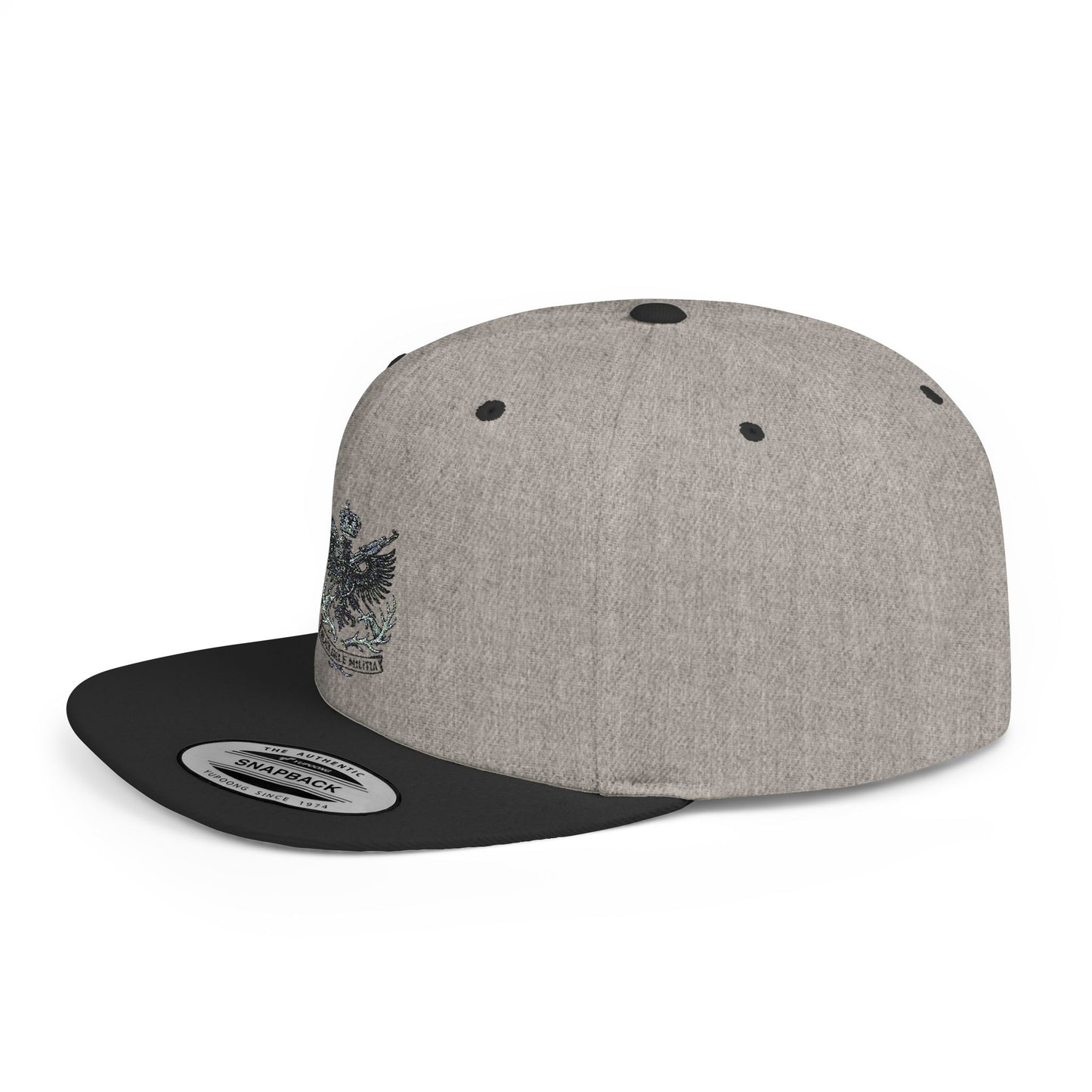 Cap - Flat Bill Snapback - Black Eagle Militia
