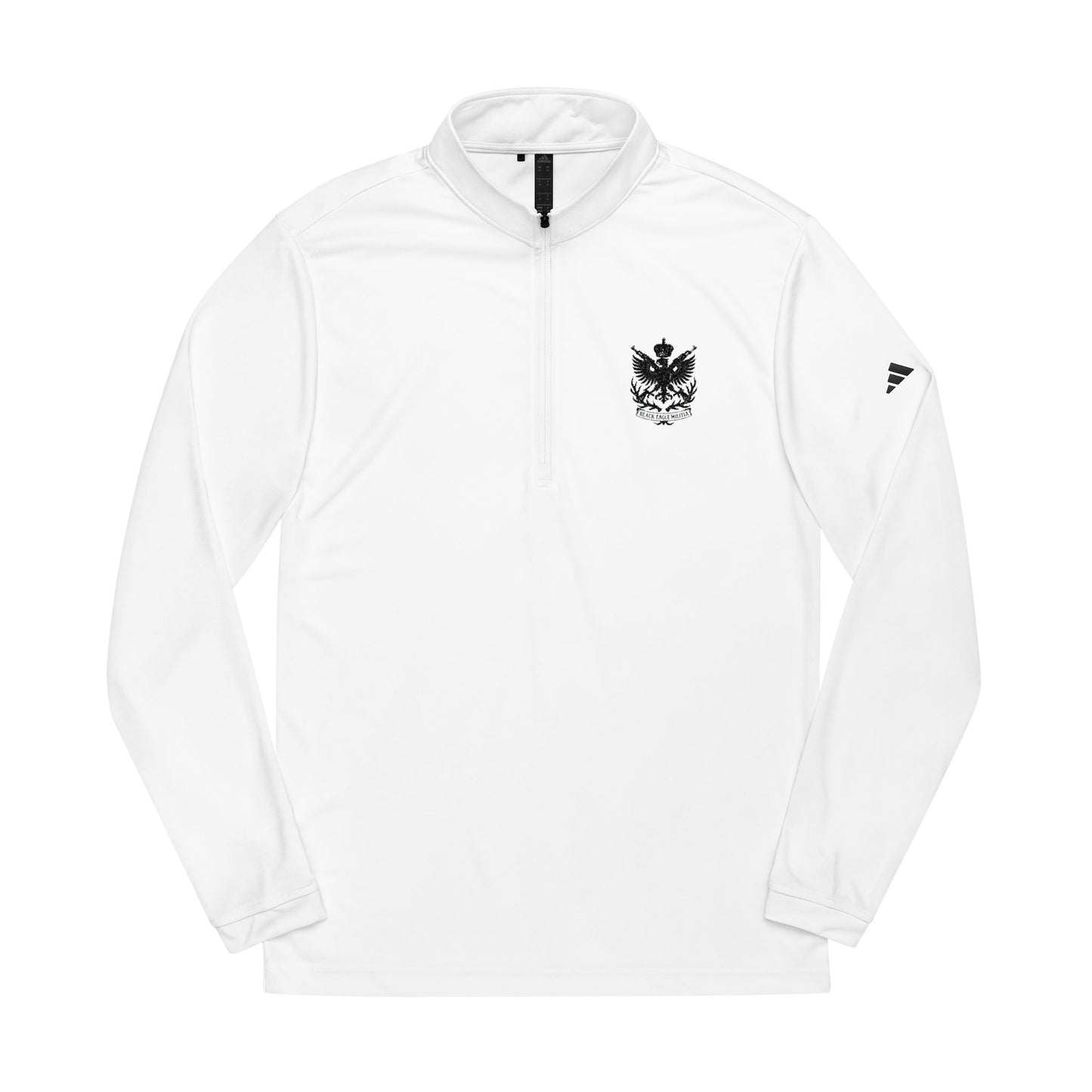Adidas® Quarter-Zip Pullover with Embroidered Logo - Black Eagle Militia