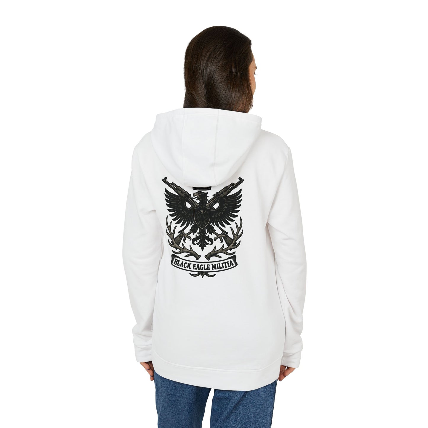 Adidas - Unisex Fleece Hoodie - Black Eagle Militia