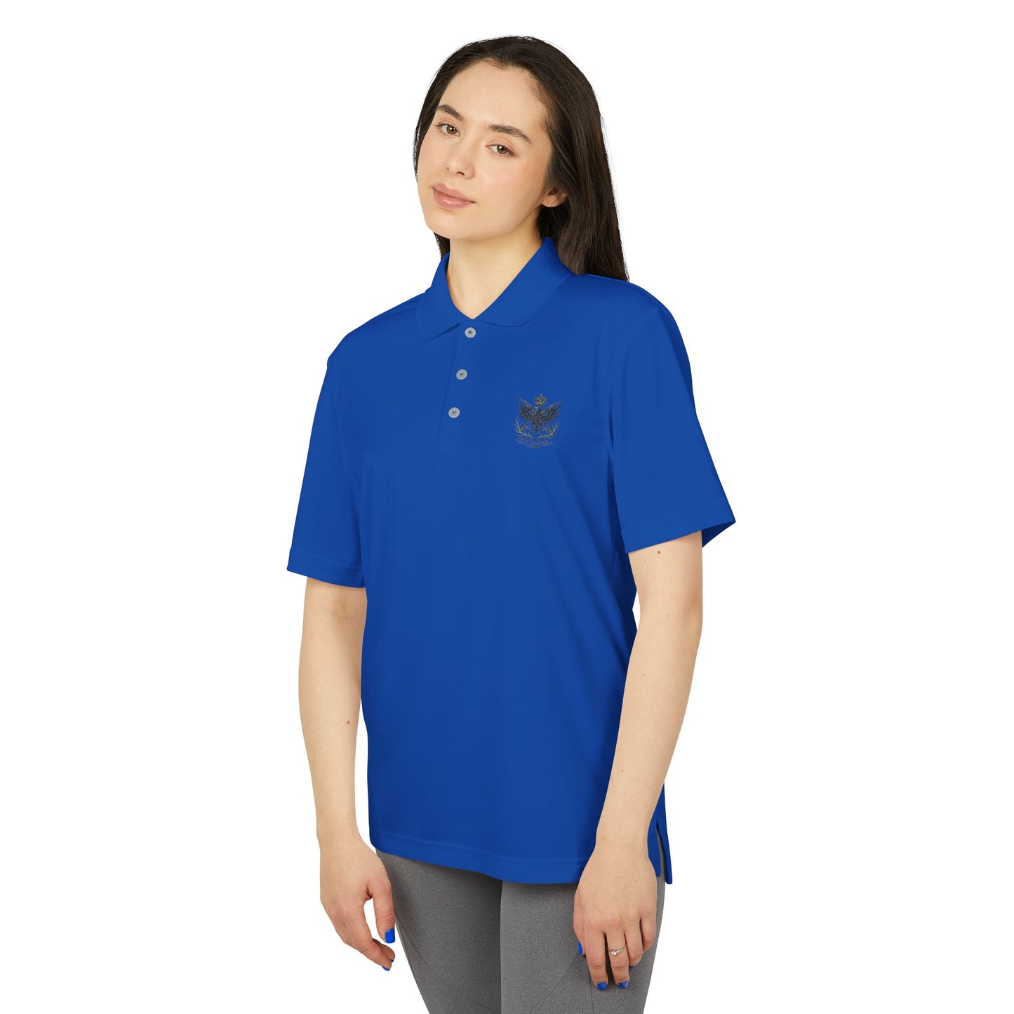 Adidas Unisex Performance Polo - Black Eagle Militia - Stylish, Breathable Athletic Wear