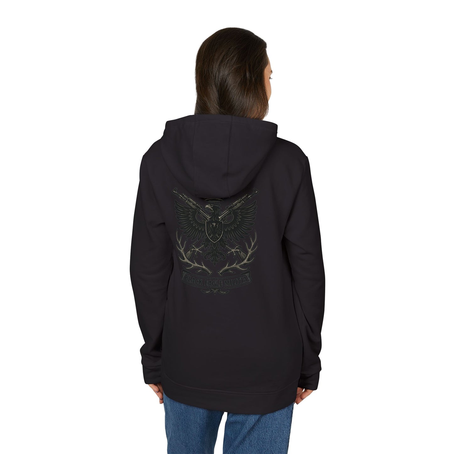 Adidas - Unisex Fleece Hoodie - Black Eagle Militia