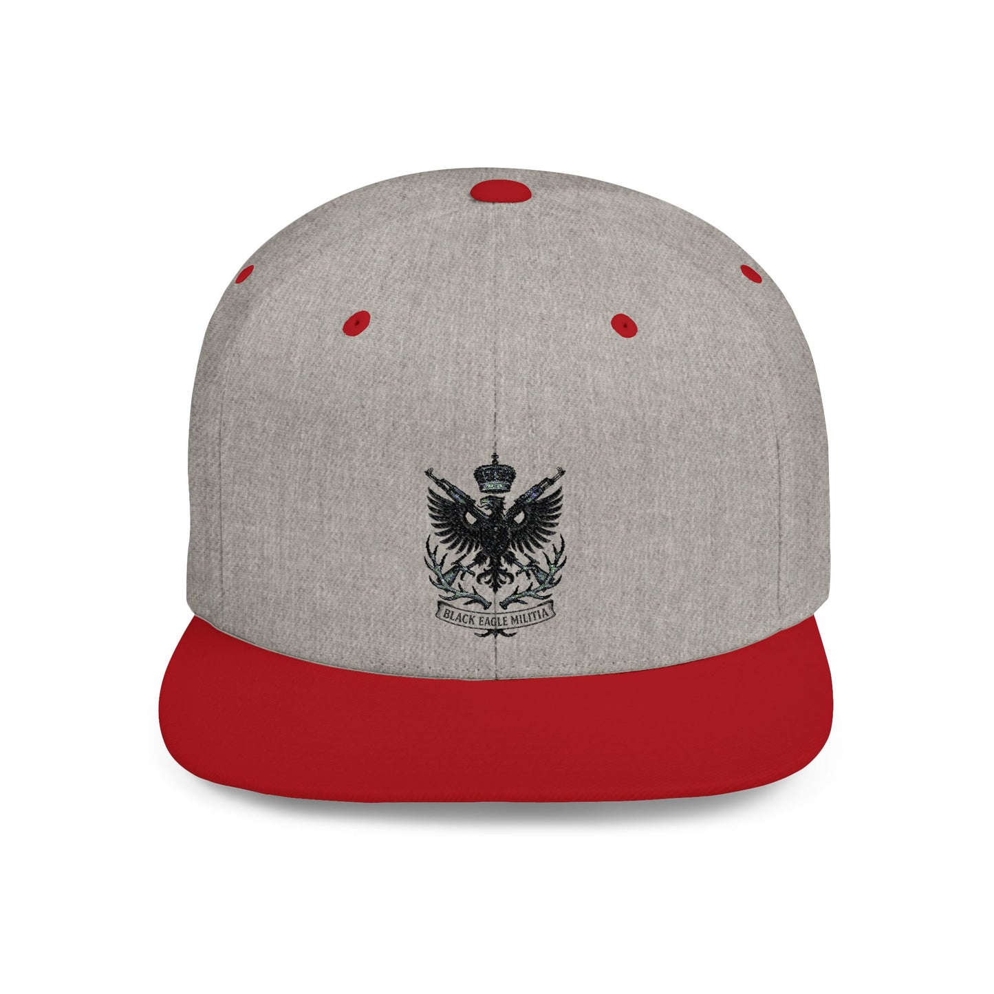 Cap - Flat Bill Snapback - Black Eagle Militia
