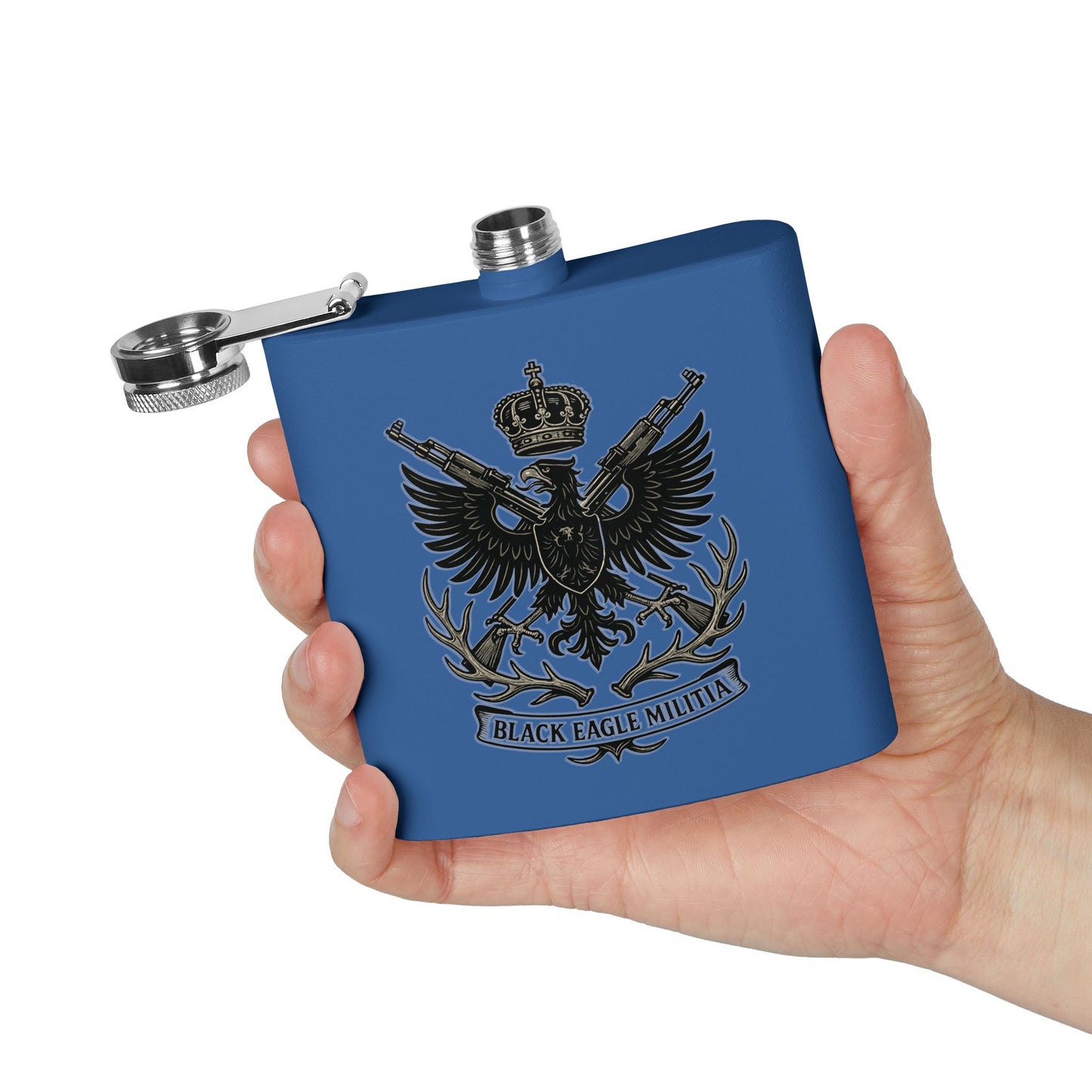 Stainless Steel Flask - Black Eagle Militia