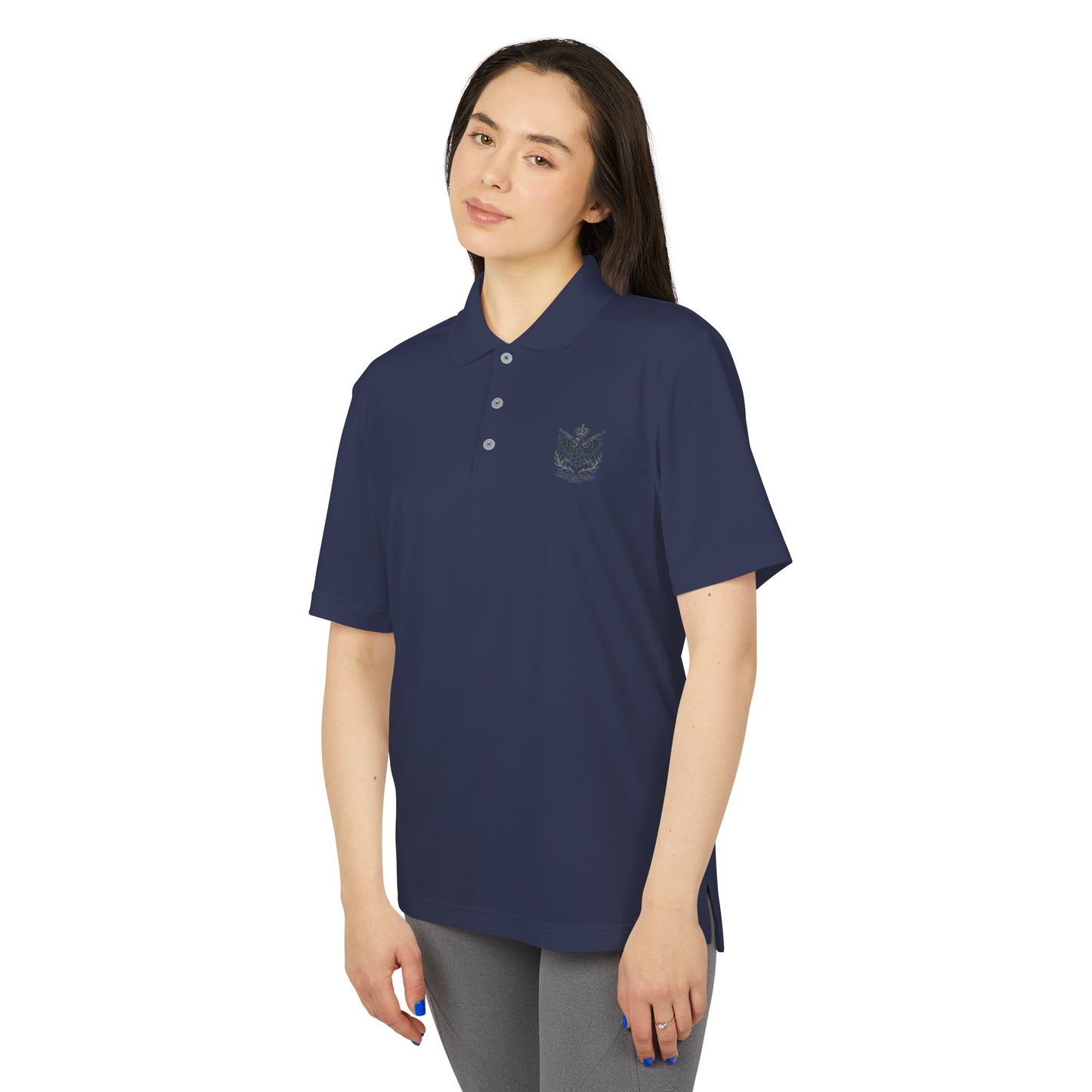 Adidas Unisex Performance Polo - Black Eagle Militia - Stylish, Breathable Athletic Wear