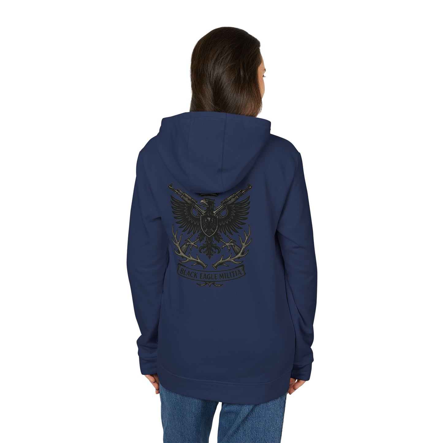 Adidas - Unisex Fleece Hoodie - Black Eagle Militia