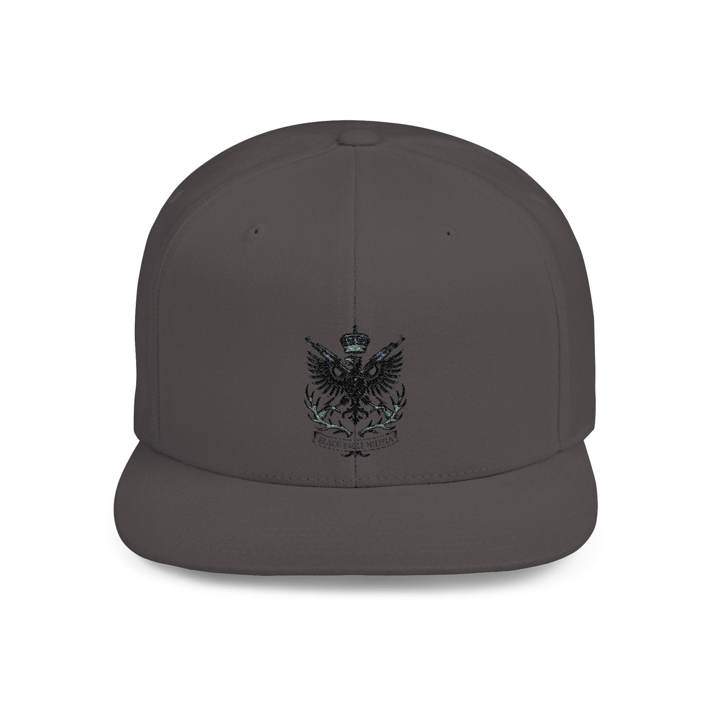 Cap - Flat Bill Snapback - Black Eagle Militia