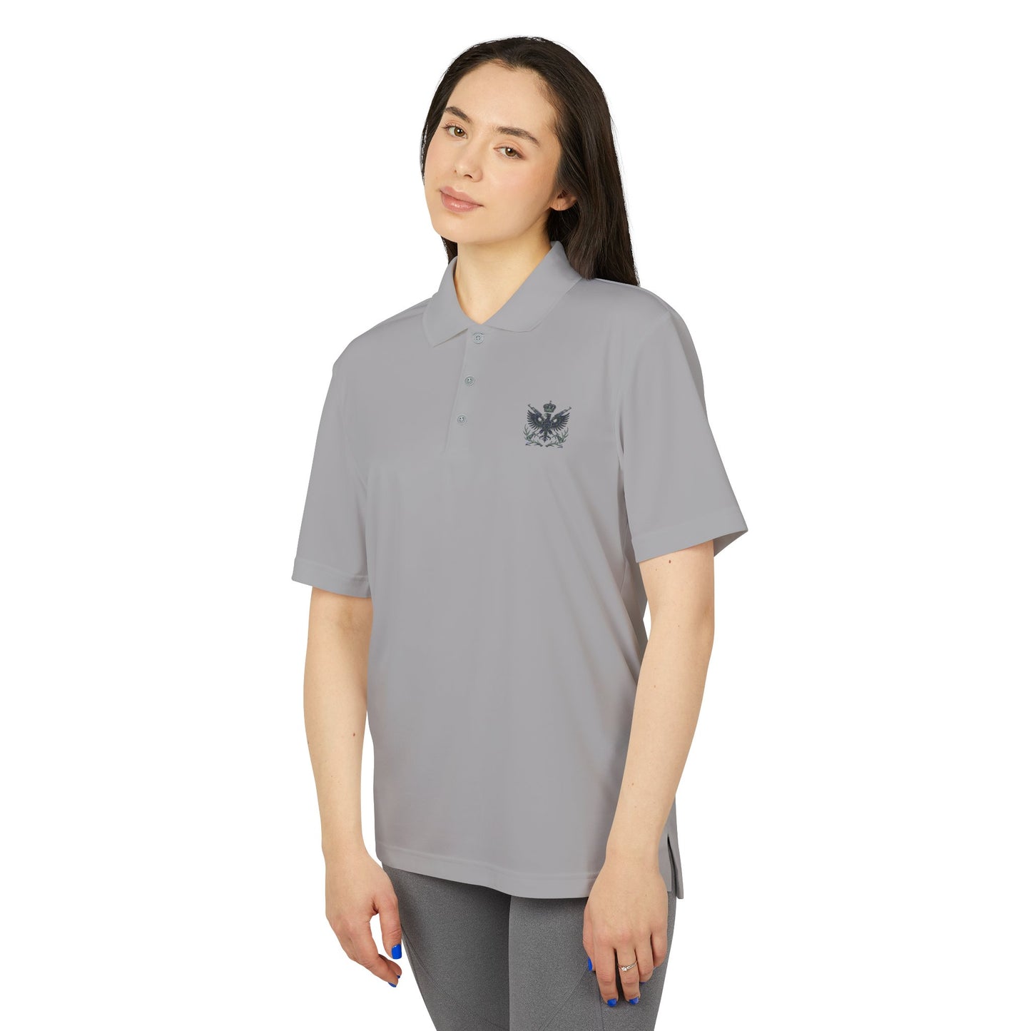 Adidas Unisex Performance Polo - Black Eagle Militia - Stylish, Breathable Athletic Wear