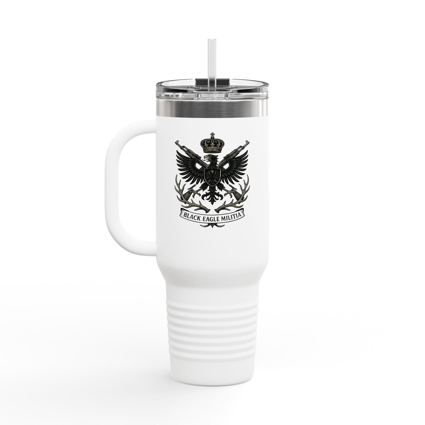 Travel Mug - Insulated 40oz for Adventure Enthusiasts - Black Eagle Militia