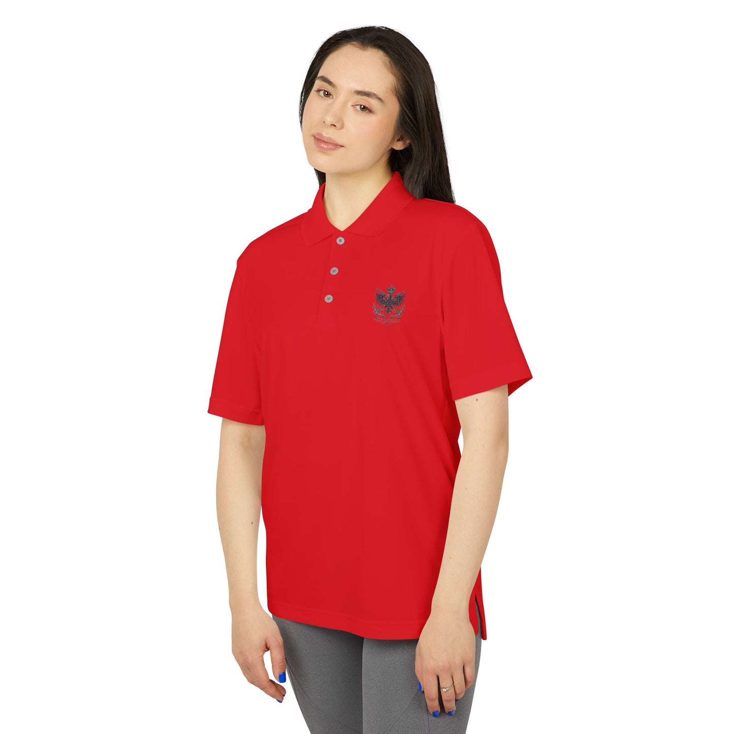 Adidas Unisex Performance Polo - Black Eagle Militia - Stylish, Breathable Athletic Wear