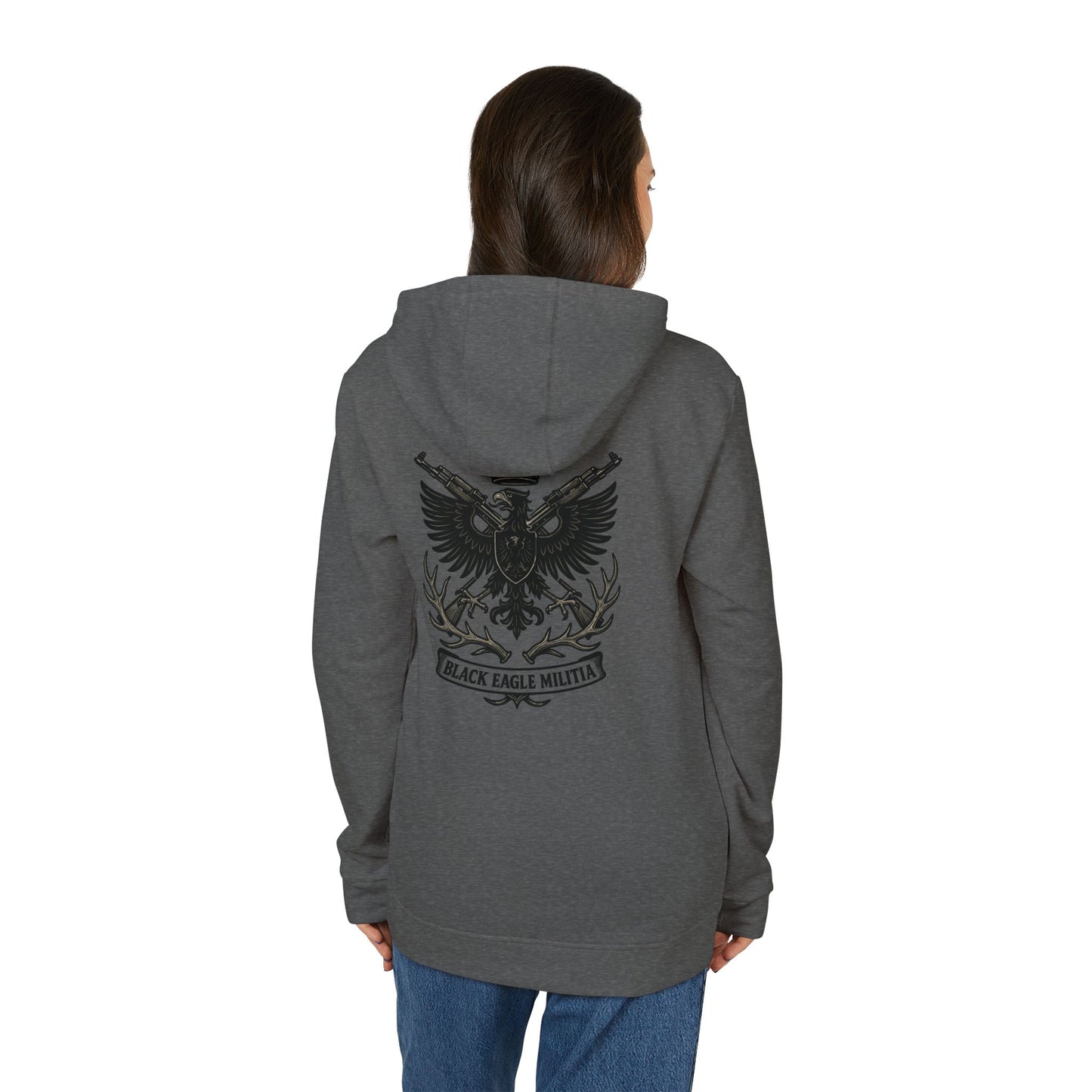 Adidas - Unisex Fleece Hoodie - Black Eagle Militia