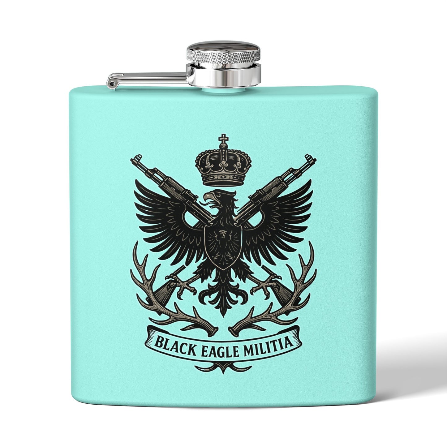Stainless Steel Flask - Black Eagle Militia