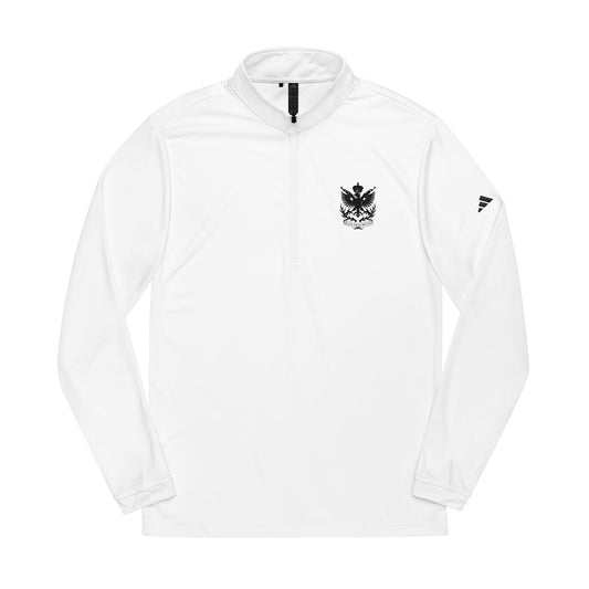 Adidas® Quarter-Zip Pullover with Embroidered Logo - Black Eagle Militia