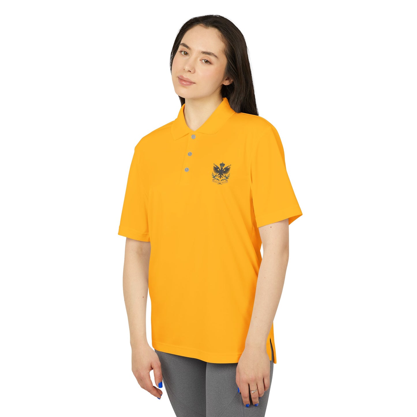 Adidas Unisex Performance Polo - Black Eagle Militia - Stylish, Breathable Athletic Wear
