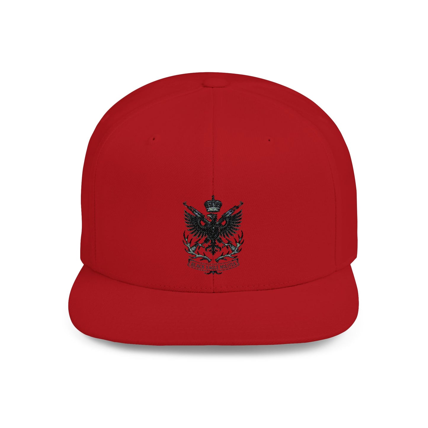 Cap - Flat Bill Snapback - Black Eagle Militia