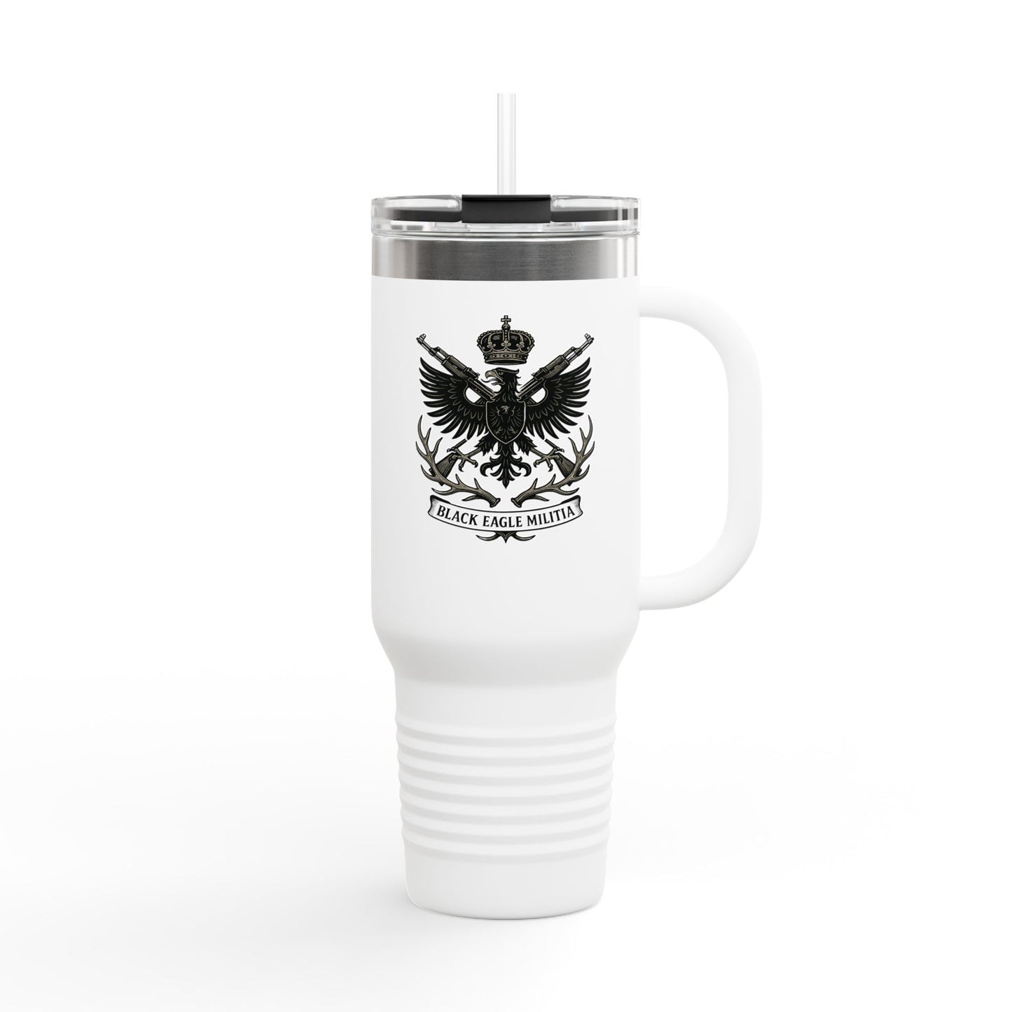 Travel Mug - Insulated 40oz for Adventure Enthusiasts - Black Eagle Militia