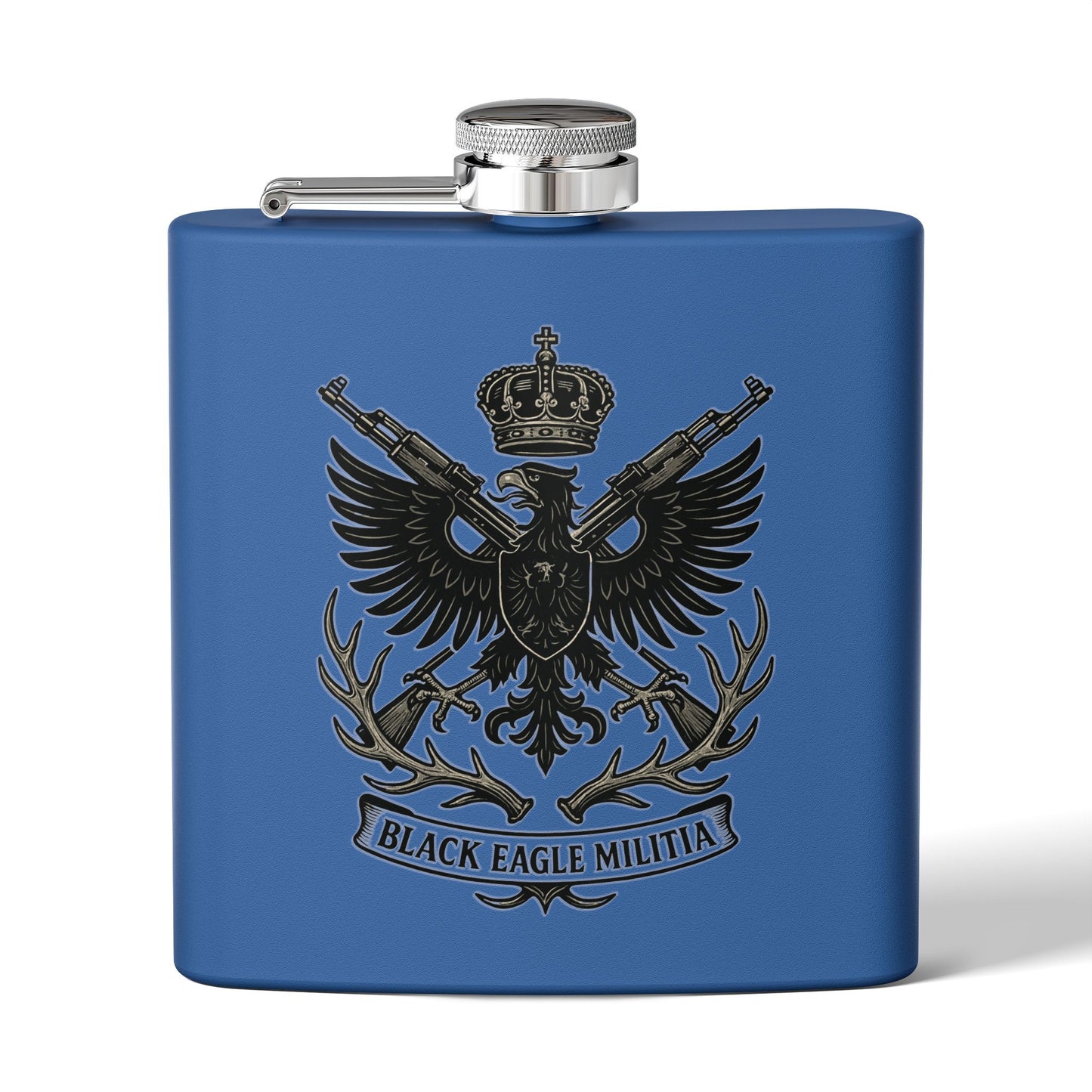 Stainless Steel Flask - Black Eagle Militia