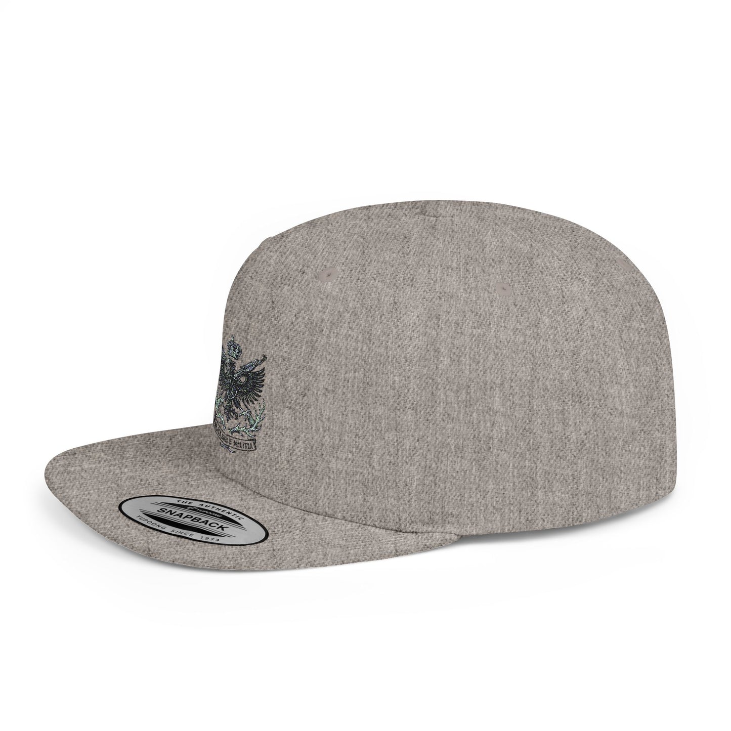Cap - Flat Bill Snapback - Black Eagle Militia