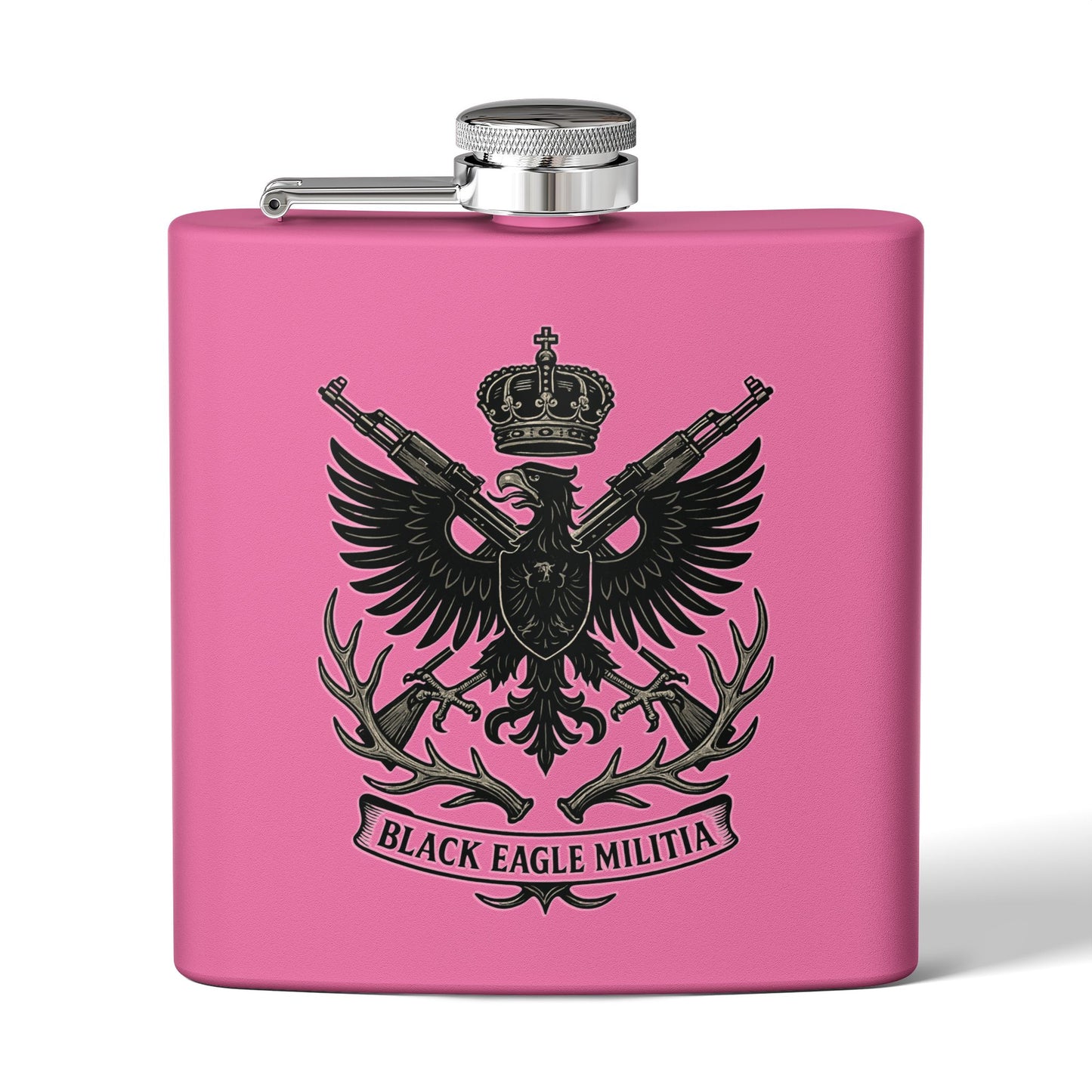 Stainless Steel Flask - Black Eagle Militia