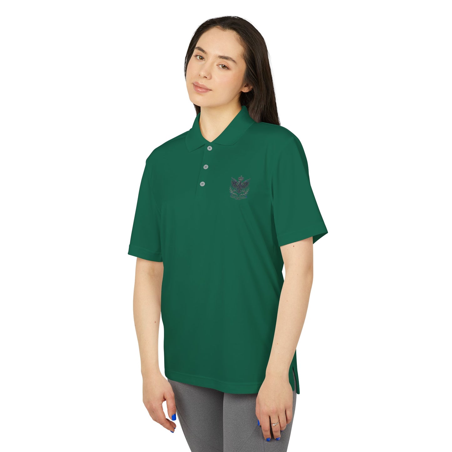 Adidas Unisex Performance Polo - Black Eagle Militia - Stylish, Breathable Athletic Wear
