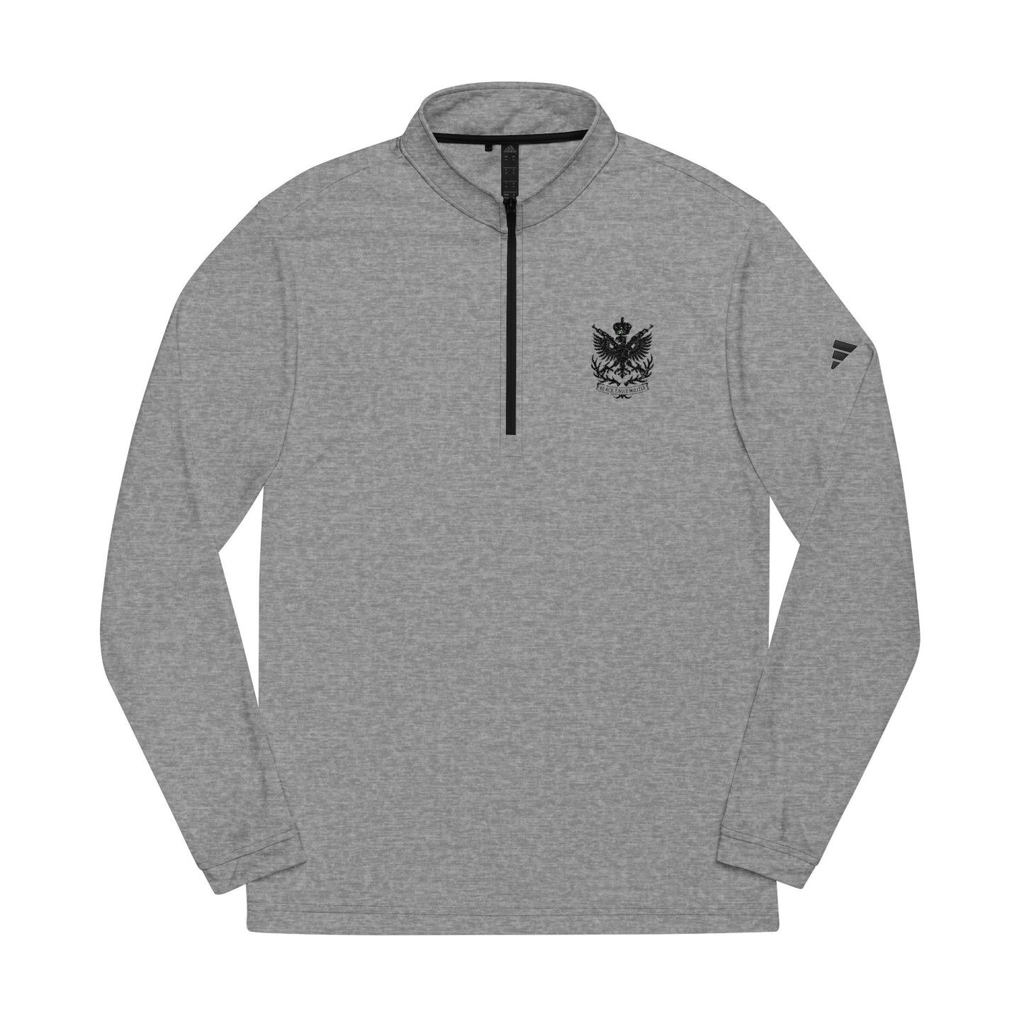 Adidas® Quarter-Zip Pullover with Embroidered Logo - Black Eagle Militia
