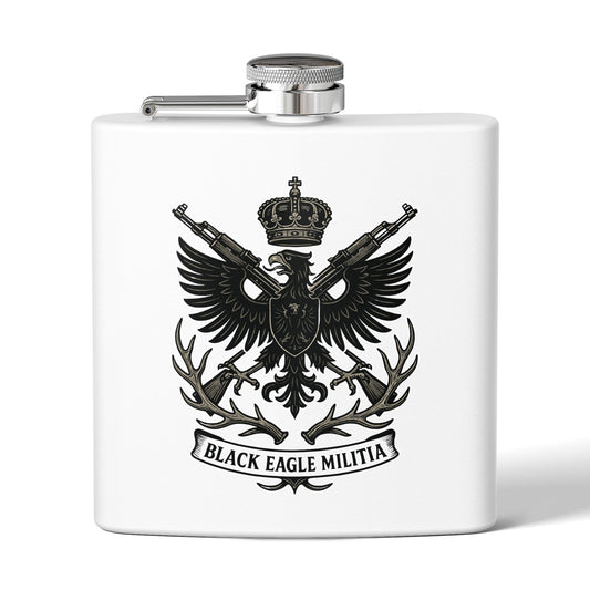 Stainless Steel Flask - Black Eagle Militia