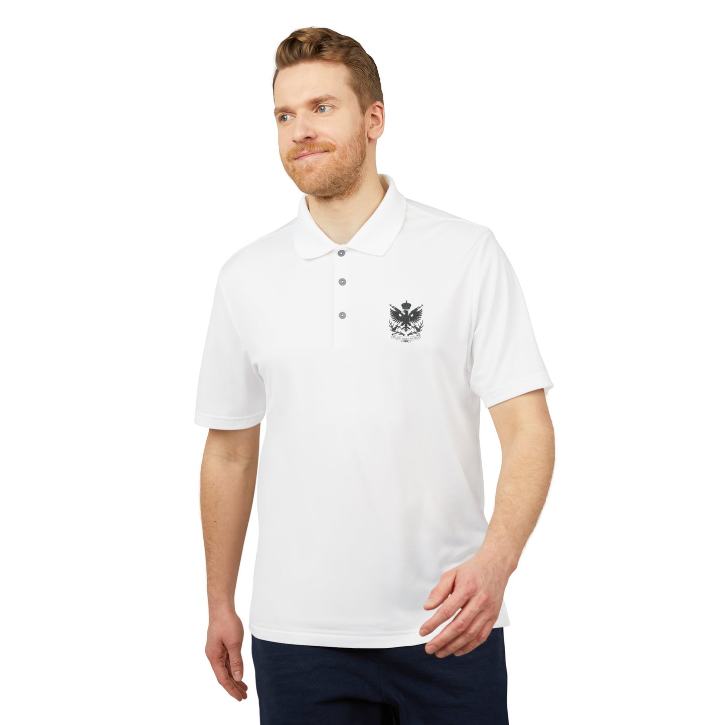 Adidas Unisex Performance Polo - Black Eagle Militia - Stylish, Breathable Athletic Wear