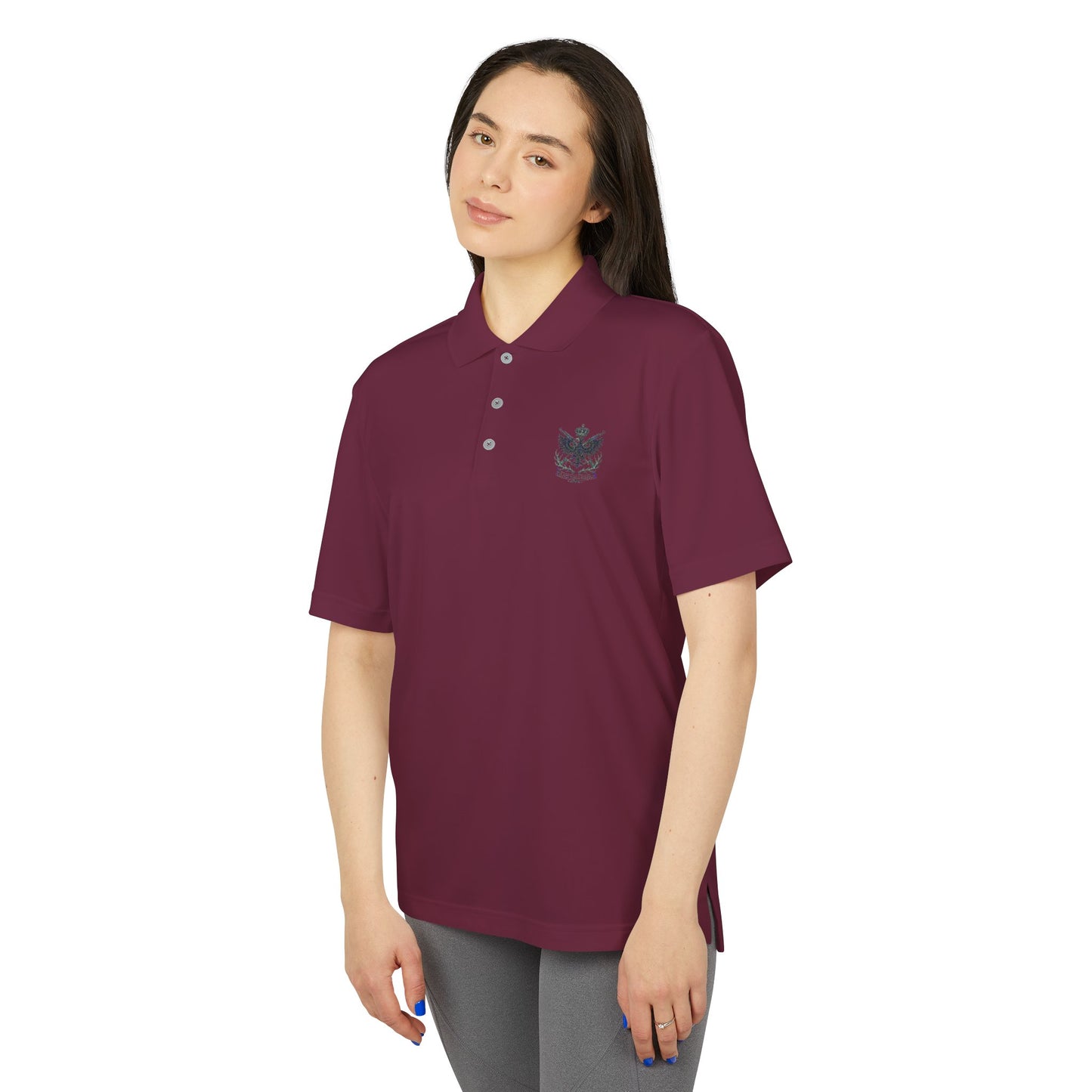 Adidas Unisex Performance Polo - Black Eagle Militia - Stylish, Breathable Athletic Wear