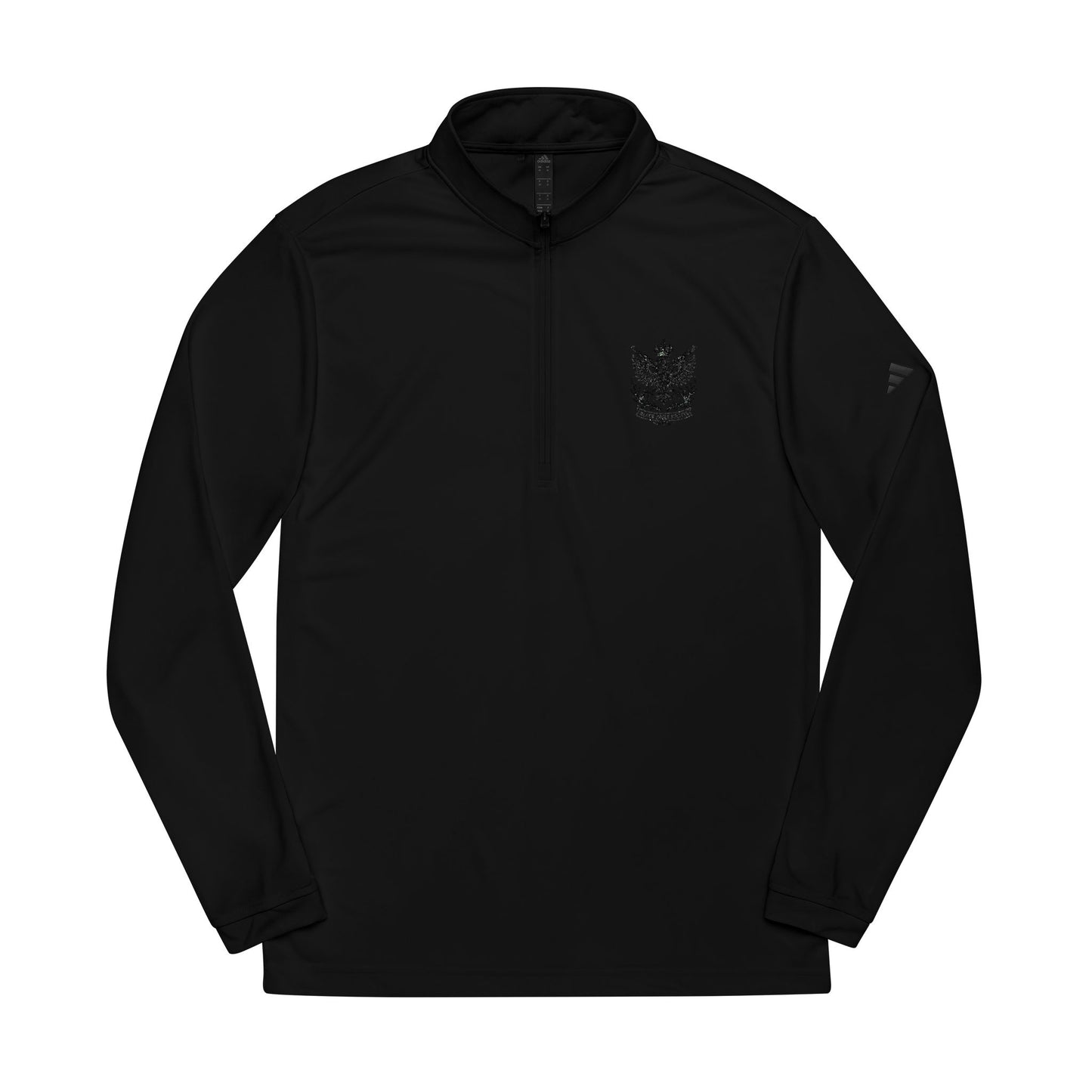 Adidas® Quarter-Zip Pullover with Embroidered Logo - Black Eagle Militia