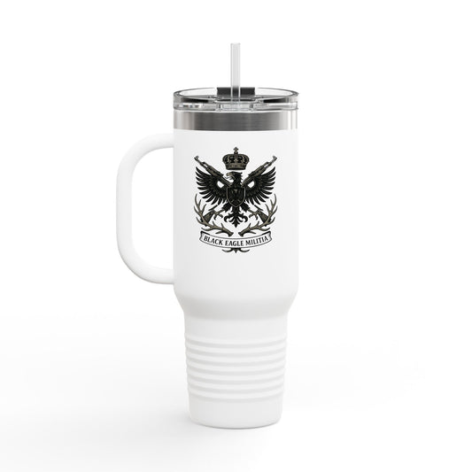 Travel Mug - Insulated 40oz for Adventure Enthusiasts - Black Eagle Militia