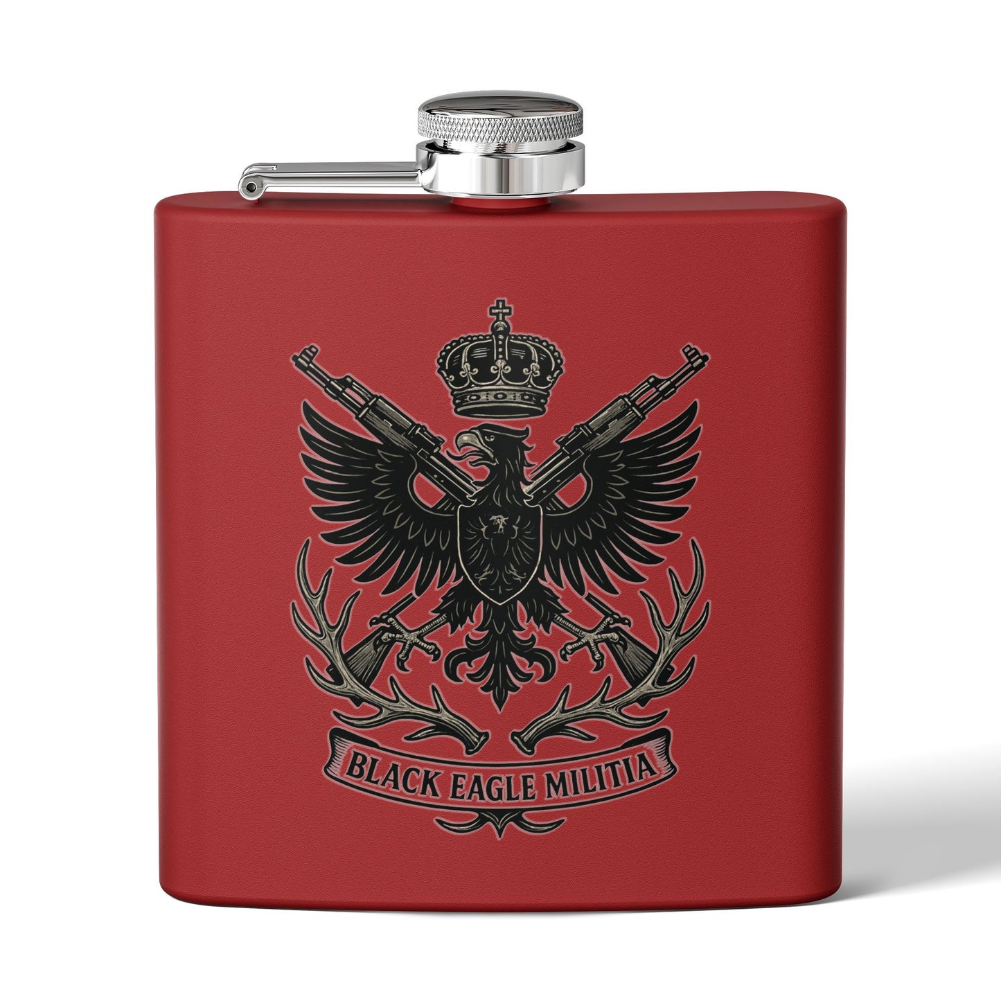 Stainless Steel Flask - Black Eagle Militia