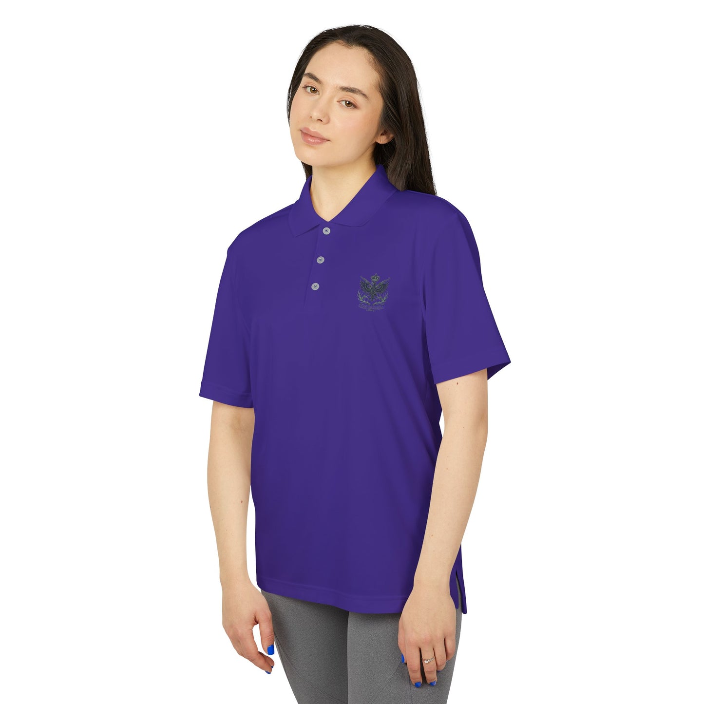 Adidas Unisex Performance Polo - Black Eagle Militia - Stylish, Breathable Athletic Wear