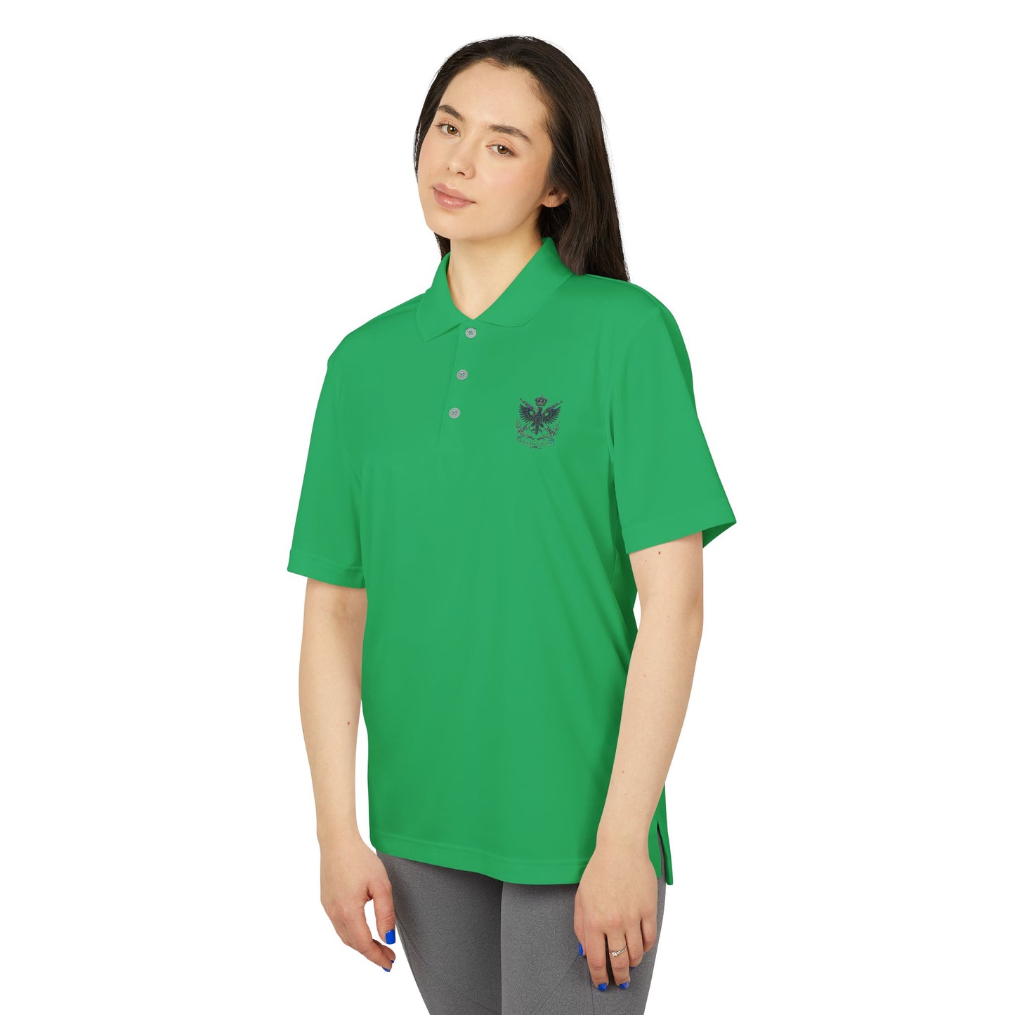 Adidas Unisex Performance Polo - Black Eagle Militia - Stylish, Breathable Athletic Wear