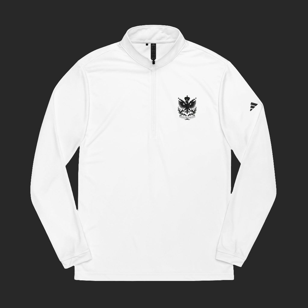 Adidas® Quarter-Zip Pullover with Embroidered Logo - Black Eagle Militia